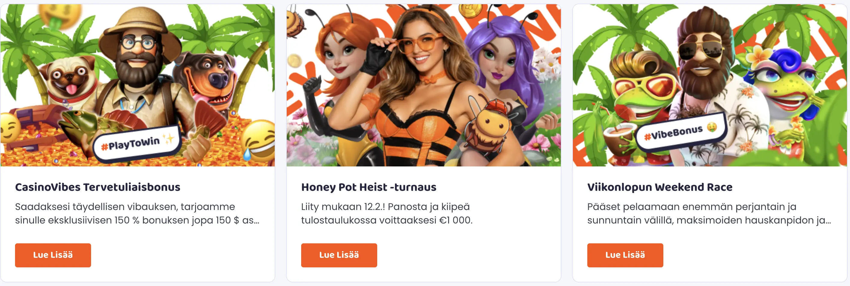 Vibes Casino bonukset